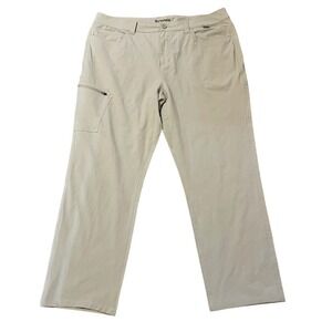 Simms Mens Tan Khaki Technical Fishing Performance Pants Size 40 x 28